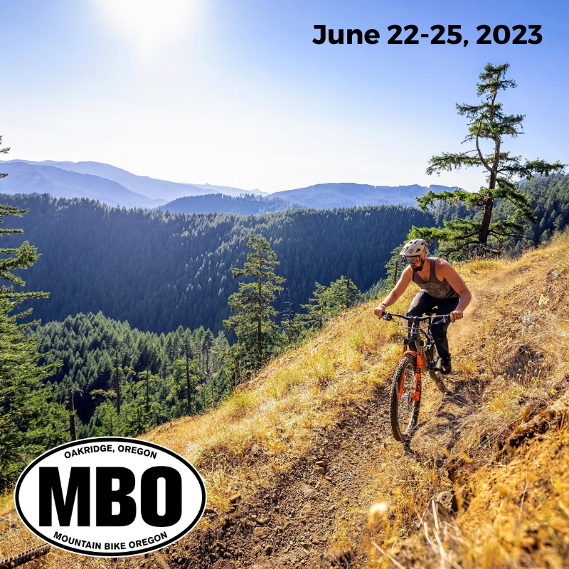 Three full days of mountain biking in Oakridge, Oregon will leave you both exhausted and replenished.

With its small festival atmosphere, Mountain Bike Oregon is a unique experience. Join us for the most fun mountain bike weekend you’ll ever have! Each day offers supported ride options for intermediate and advanced riders (this is not a beginner event).